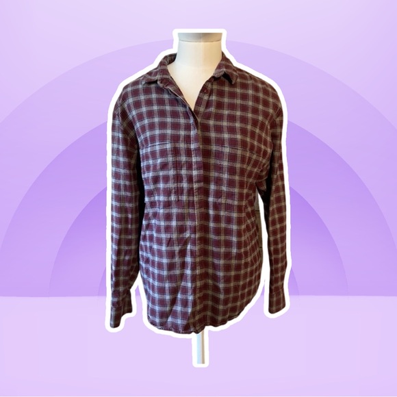 Trafaluc Zara Plaid Button Up - Picture 1 of 3